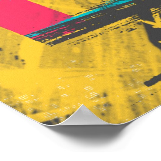 Cool verfstreken beroemd citaat "Geweldige dingen Poster (Hoek)