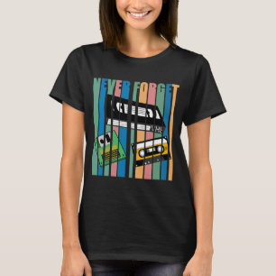 Cool vergeet nooit de video van VHS Cassette T-shirt