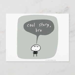 Cool verhaal bro... briefkaart