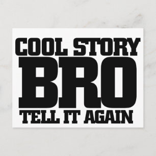 Cool-verhaal bro briefkaart