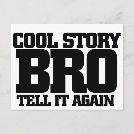Cool-verhaal bro briefkaart (Voorkant)