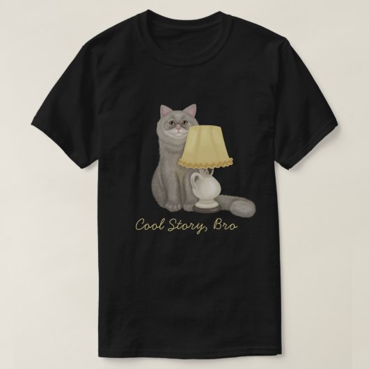 Cool verhaal bro cat T-Shirt (Design voorkant)