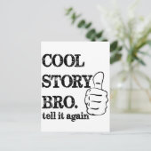 Cool verhaal bro vertelt het nog een keer briefkaart (Staand voorkant)