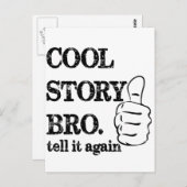 Cool verhaal bro vertelt het nog een keer briefkaart (Voorkant / Achterkant)