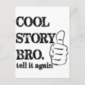 Cool verhaal bro vertelt het nog een keer briefkaart (Voorkant)