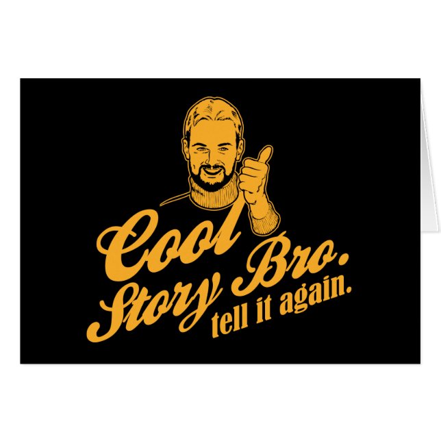 cool verhaal, bro. Zeg het nog eens. (Voorkant Horizontaal)