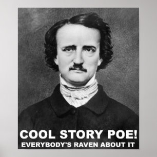Cool verhaal Poe grappige poster