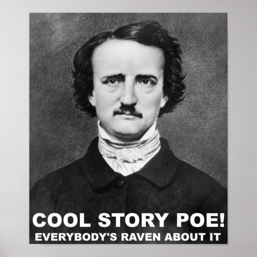 Cool verhaal Poe grappige poster (Voorkant)