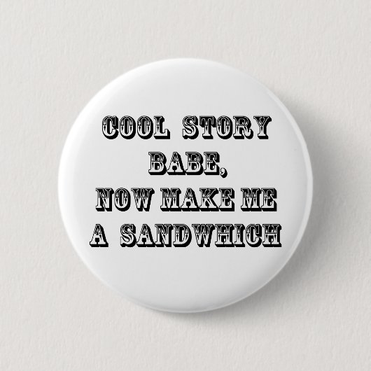 Cool verhaalbabe ronde button 5,7 cm (Voorkant)