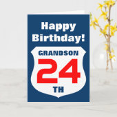 Cool Verjaardagskaart voor kleinzoon of familielid Kaart (Gele Bloem)