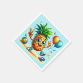 Cool verjaardagsstrand ananas party servet (Hoek)
