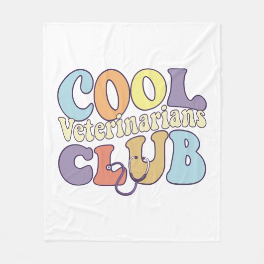 Cool Vet Club Veterinary Tech Practitioner Dier Fleece Deken (Voorkant)