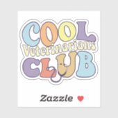 Cool Vet Club Veterinary Tech Practitioner Dier Sticker (Vel)