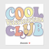 Cool Vet Club Veterinary Tech Practitioner Dier Sticker (Vel)