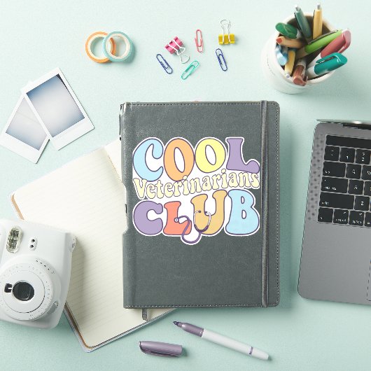 Cool Vet Club Veterinary Tech Practitioner Dier Sticker (iPad Cover)