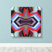 Cool  Vibes geometrisch Canvas Afdruk (Insitu (Houten vloer))