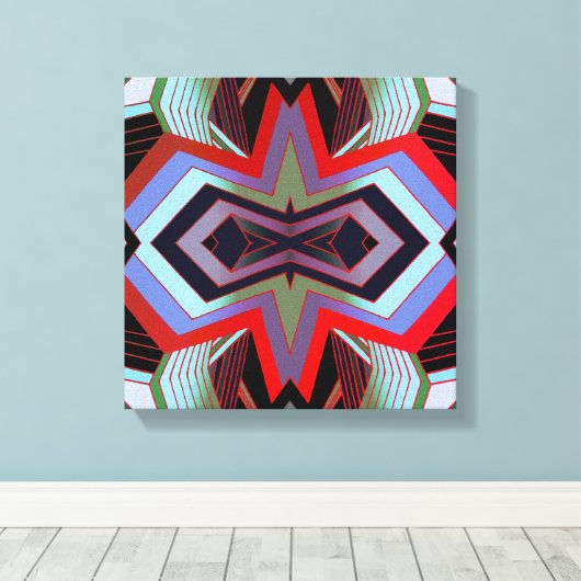 Cool Vibes geometrisch Canvas Afdruk (Insitu (Houten vloer))