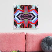 Cool  Vibes geometrisch Canvas Afdruk (Insitu (Woonkamer))
