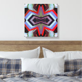 Cool  Vibes geometrisch Canvas Afdruk (Insitu (Slaapkamer))