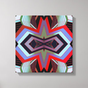 Cool  Vibes geometrisch Canvas Afdruk