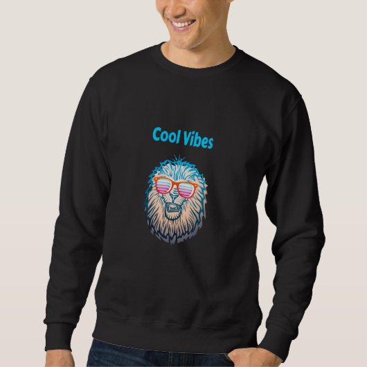 Cool Vibes Leeuw Trui (Voorkant)