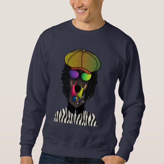 "Cool Vibes Only" Urban Doberman Sweatshirt (Voorkant)