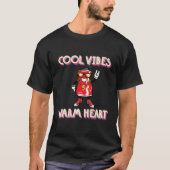 Cool vibes warm hart T-shirt (Voorkant)