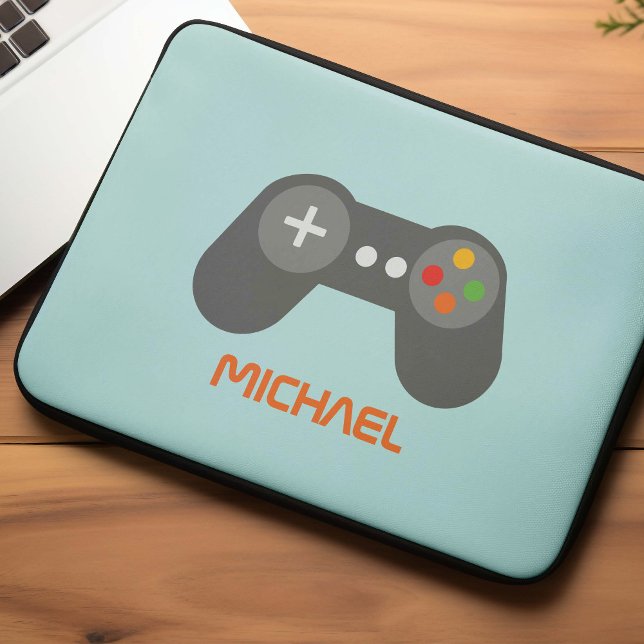 Cool Video Game Controller Kinder op maat Laptop Sleeve (Creator heeft geüpload)