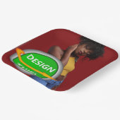 COOL! Vierkant papier Bord - 9" - Aangepast (Gebogen)