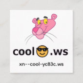 cool vierkante visitekaartje (Voorkant)