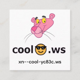 cool vierkante visitekaartje