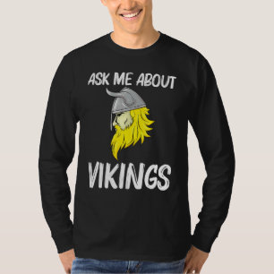 Cool Viking Design for Men Norse Horned Helm T-shirt