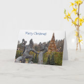 Cool Viking Era Christmas Wenskaart! Kaart (Gele Bloem)