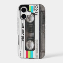 Cool Vintage 80's Cassette Retro Meisjesachtige Fe