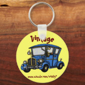 Cool vintage car key chain design sleutelhanger (Voorkant)