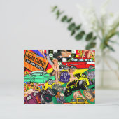 Cool Vintage Cars Briefkaart (Staand voorkant)