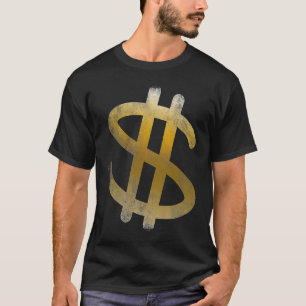 cool vintage geld dollarteken symbool t-shirt