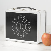 Cool Vintage Logo Stijl Monogram | Zwart & Wit (In situ)