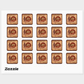Cool Vintage Look Personalized Basketball Stickers (Vel)