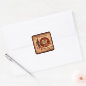 Cool Vintage Look Personalized Basketball Stickers (Envelop)