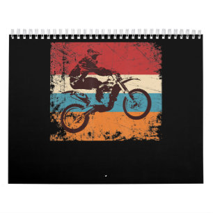 Cool Vintage Motocross-cadeau voor motorfietsen.p Kalender