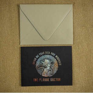Cool Vintage Pestdokter Briefkaart