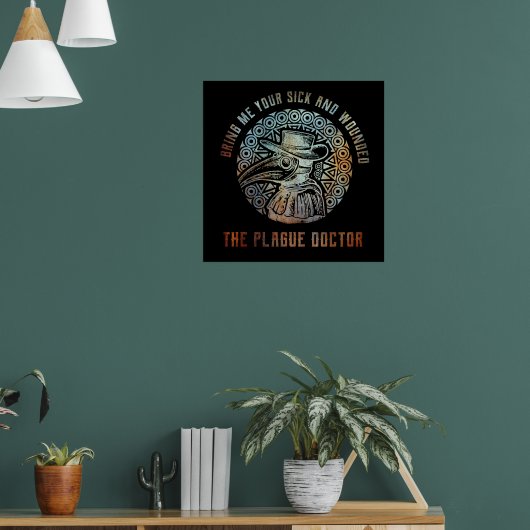 Cool Vintage Pestdokter Poster (Woonkamer 1)