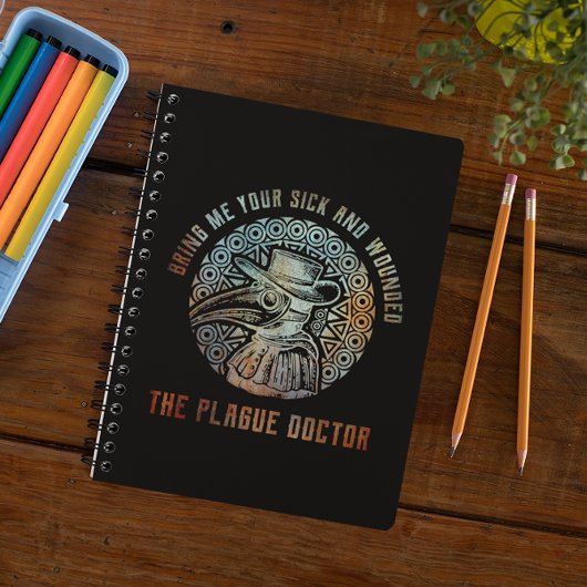 Cool Vintage Plague Doctor   Notitieboek