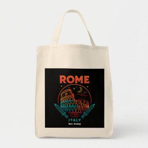 Cool Vintage Roma Italia Colosseum Souvenirs Cadea Tote Bag