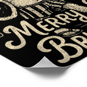 Cool Vintage Santa Clause Party Design Poster (Hoek)