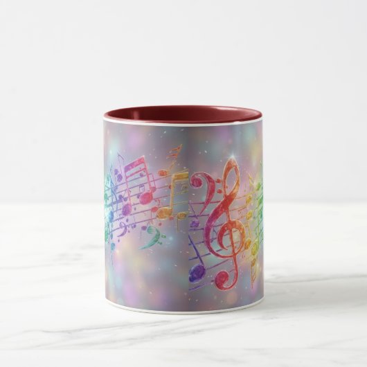 Cool Vintage Sharps and Flats Mok (Midden)