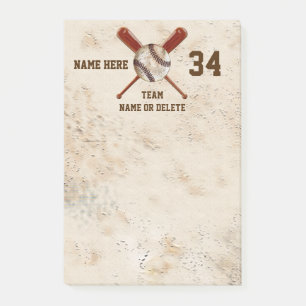 Cool vintage uitzicht Goedkope honkbal feest gunst Post-it® Notes