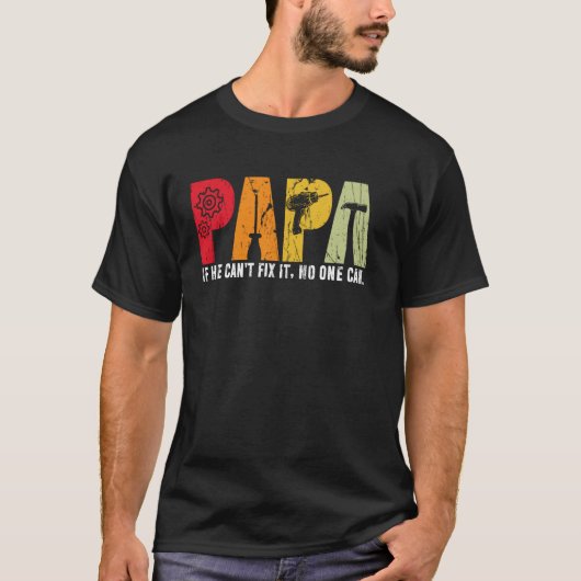 Cool Vintage Vaderdag Papa T-shirt (Voorkant)