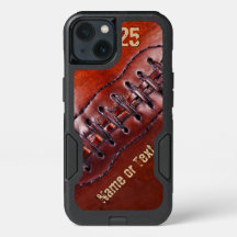 Cool vintage voetbal iPhone hoesjes naam en nummer